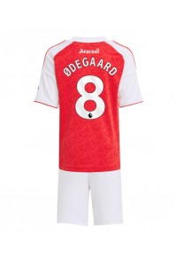 Fotbalové Dres Arsenal Martin Odegaard #8 Dětské Domácí Oblečení 2025-26 Krátký Rukáv (+ trenýrky)